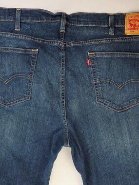 Levi's 559 Mens Size 44X30 Blue Denim 5 Pocket Logo Tag Jeans